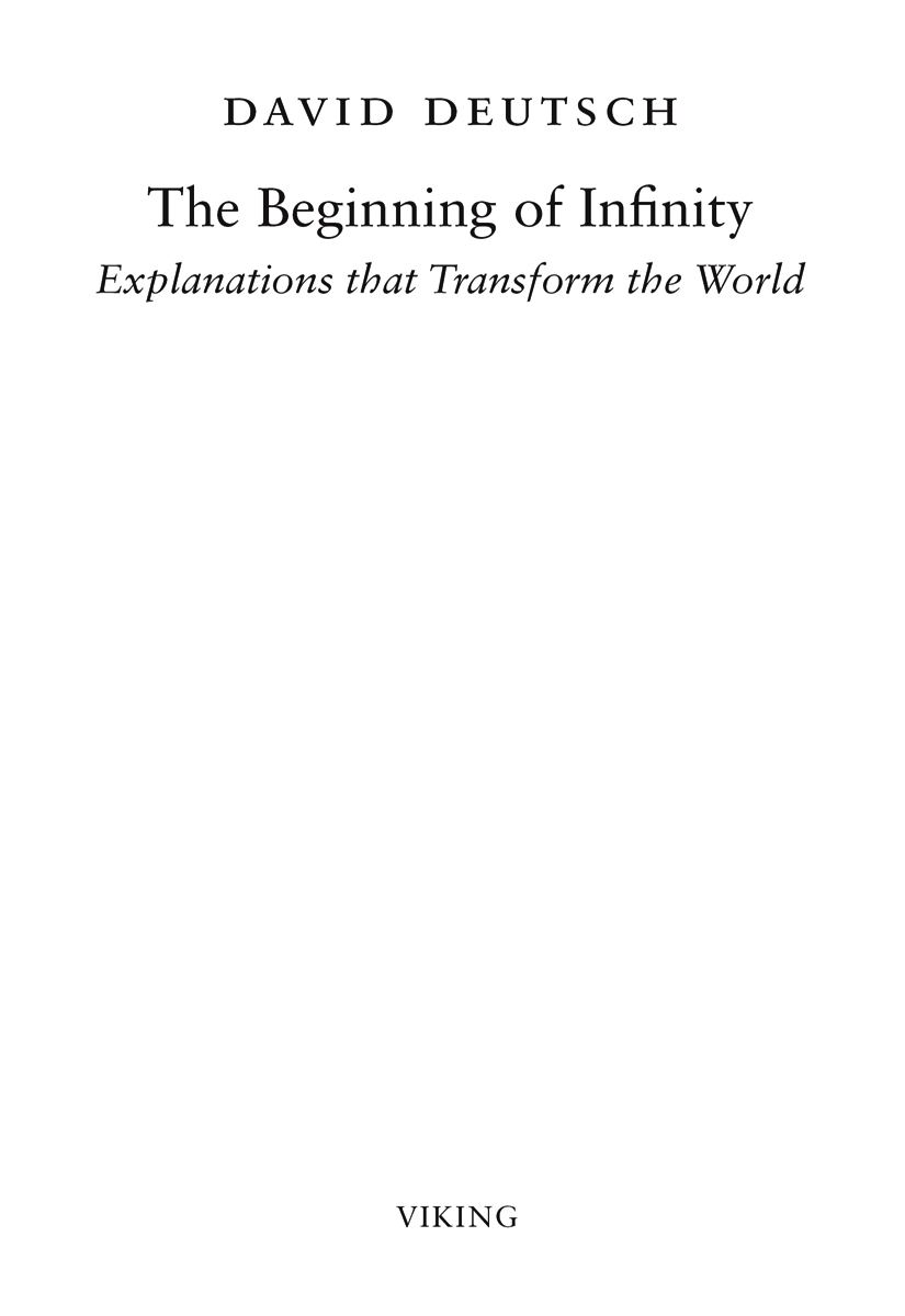The Beginning of Infinity: Explanations That Transform the World